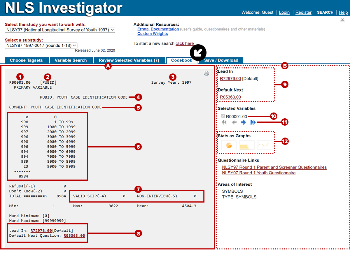 codebook tab diagram