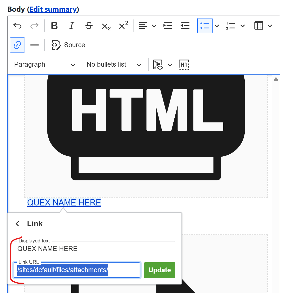 link editor
